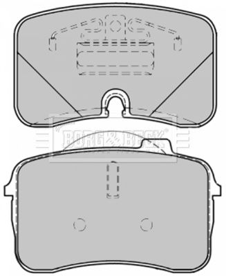 BORG & BECK Комплект тормозных колодок, дисковый тормоз BBP1363